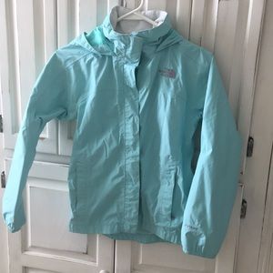 Girls North Face Rain Coat